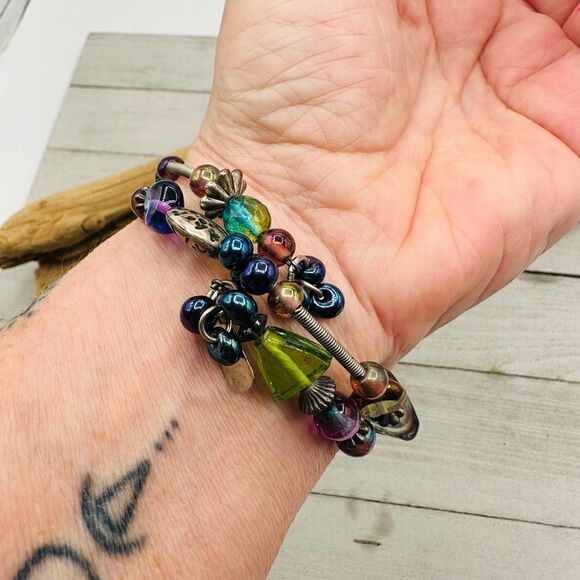 Vintage Tresca Beaded Wrap Bracelet Bohemian - Picture 5 of 6
